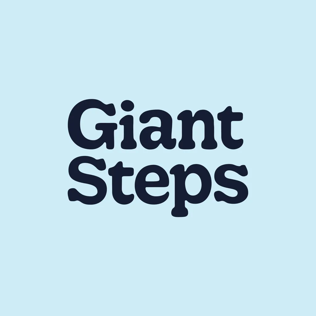 Graphic that reads "Giant Steps"